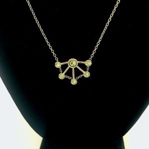 REBECCA MINKOFF FAN DETAIL SILVER NECKLACE NWT